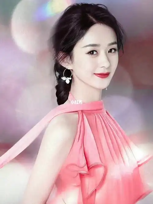 粉色的赵丽颖美吗