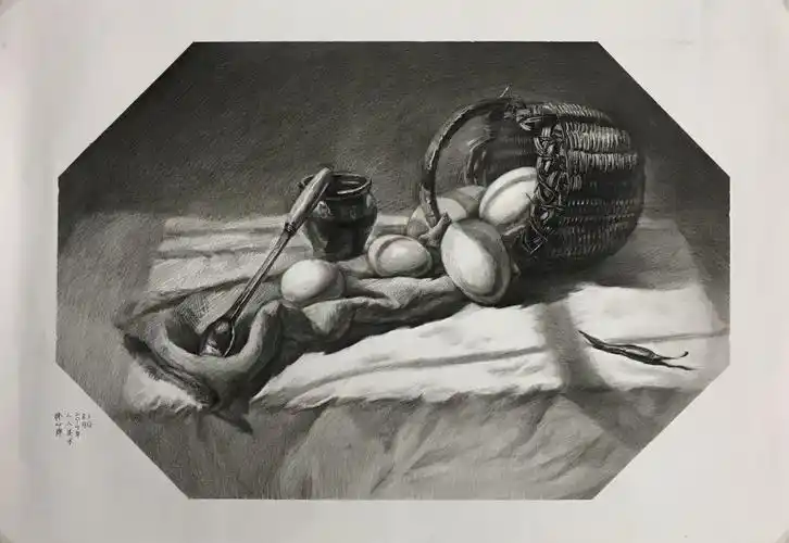 英德人人美术暑假班 素描长期作品