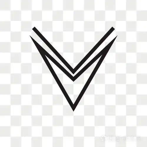 在透明背景上隔离的向下箭头矢量图标, 向下