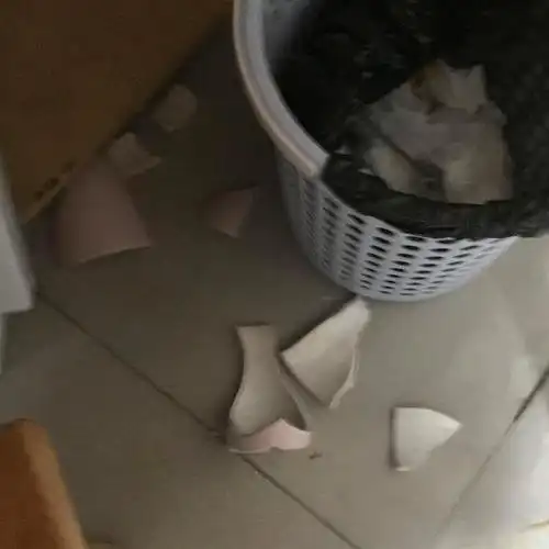 太激动了摔碎了杯子