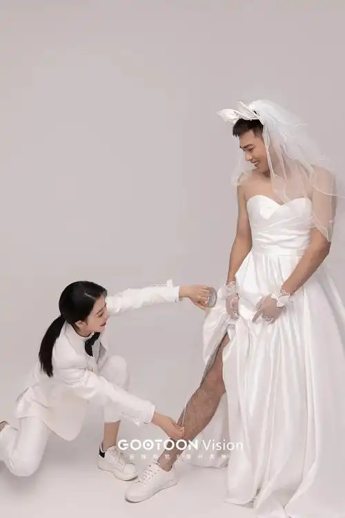 被这组反串的婚纱照惊艳到啦91.