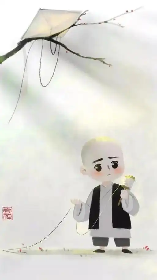 一禅小和尚壁纸,与自己促膝长谈,与孤独握手言欢