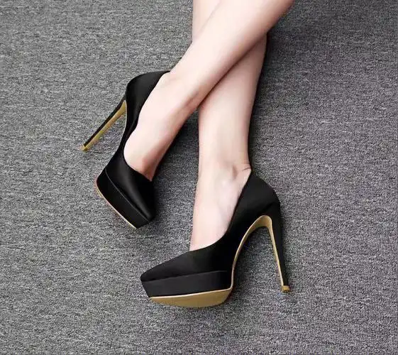 恨天高防水台高跟鞋