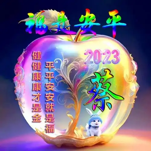 苹果版姓氏微信头像:健健康康才是金,平平安安就是福