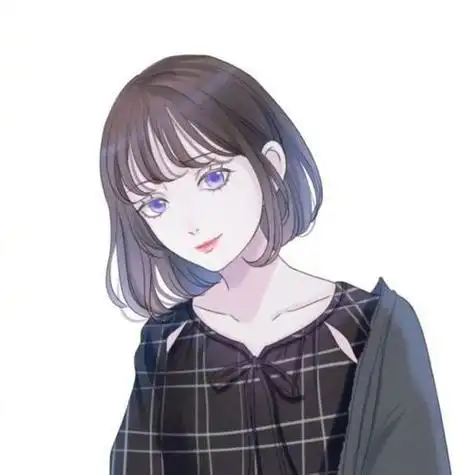 动漫头像女生短发侧面