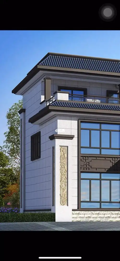 新中式风格三层别墅