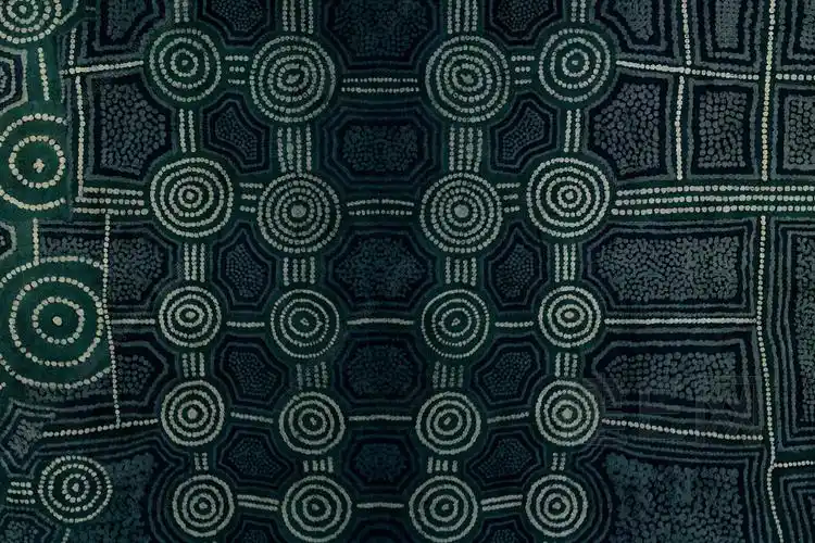 高级暗灰绿色抽象艺术图案壁纸3d贴图_高级暗灰绿色抽象艺术图案壁纸