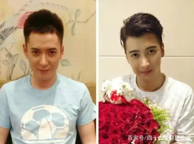 只是当时应昊茗还太过稚嫩,后来和韩栋就越来越像,现在已经到了相似度