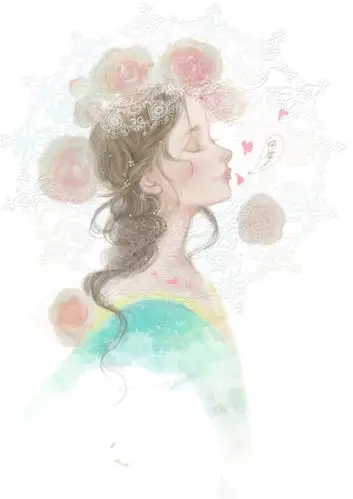 肉肉收图:手绘厚涂风水彩唯美人物