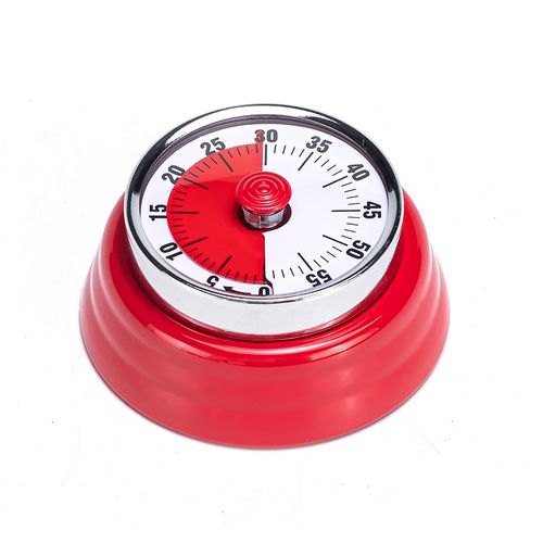 不锈钢制机械磁力计时器 厨房定时器 闹钟不用电池发条齿轮冰箱贴