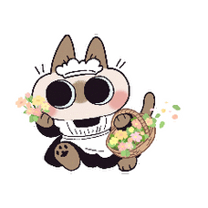 暹罗猫豆泥可爱表情包96