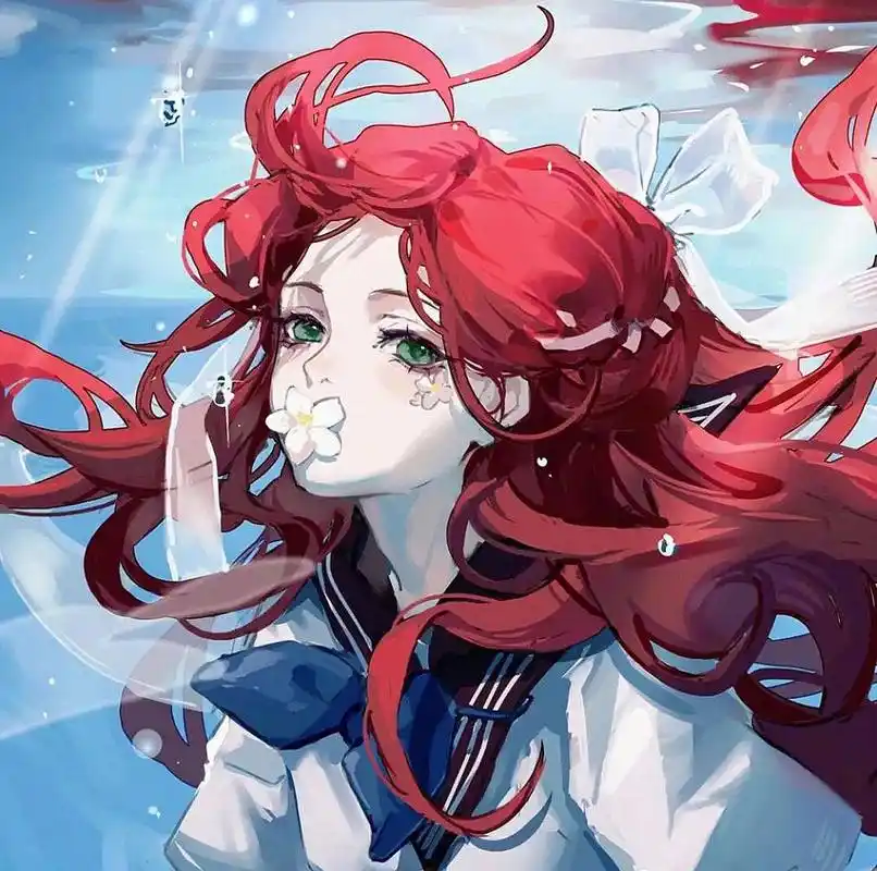 红色小姐姐动漫头像分享