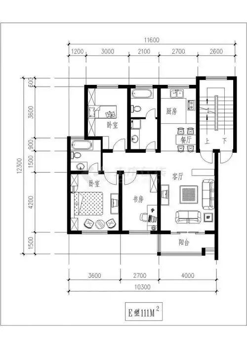 经典独户型住宅设计cad建筑平面方案图纸