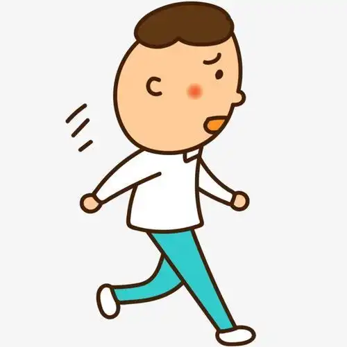 人物走路的男孩简笔画