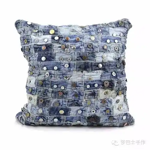 旧牛仔裤巧利用,制成结实又漂亮的地毯