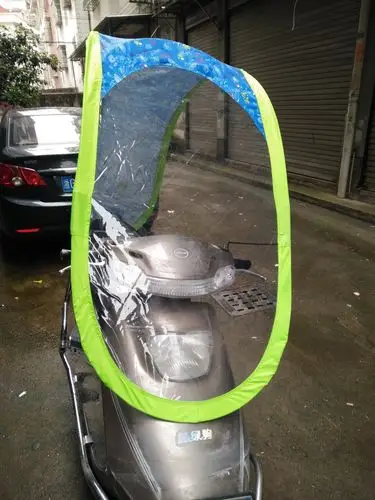 厂家直销新款时尚电动车雨阳棚雨衣雨篷折叠雨伞多车型通用四色