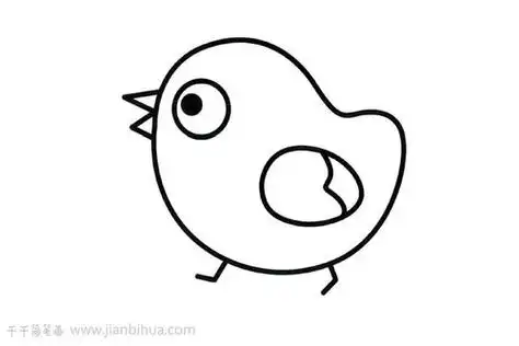 简笔画鸡(简笔画鸡图片)_竞价网