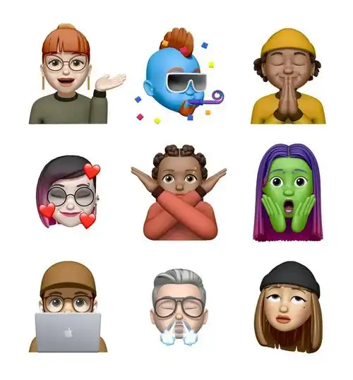 只要你能使用 face id,就可以制作自己的 memoji 头像表情.