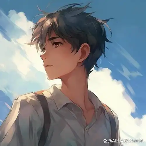 ai绘画|midjourney|动漫|帅气男生侧颜杀