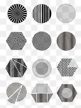 ai红色旋转组成图形装饰图案集合