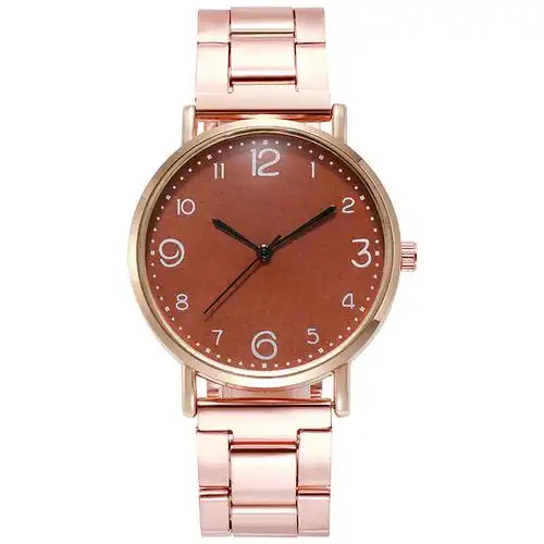 时尚女士手表韩版简约皮带手表女款休闲学生石英手表套装一件代发