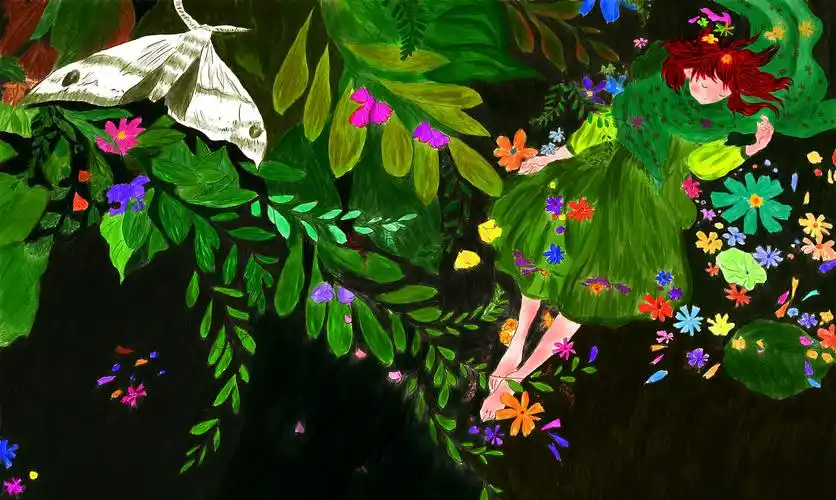 手绘水彩 梦游故事 创意绘本 儿童插画集子