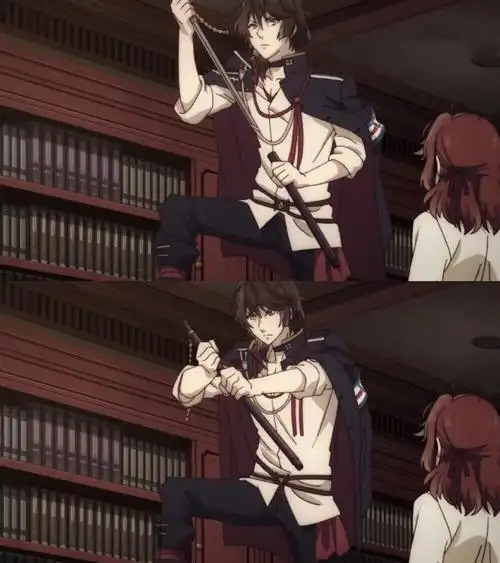 动漫《冷然之天秤》尾崎隼人&久世鸫79截图拼接  二传请注明出处