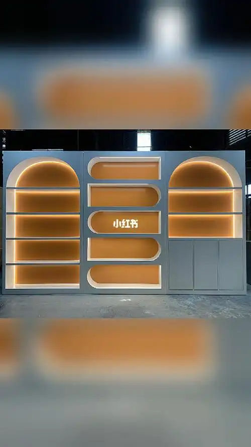 美容院展示柜化妆品陈列柜鞋帽包包柜多功能