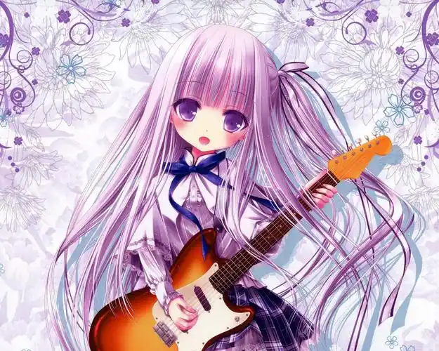 弹吉他的动漫女孩壁纸
