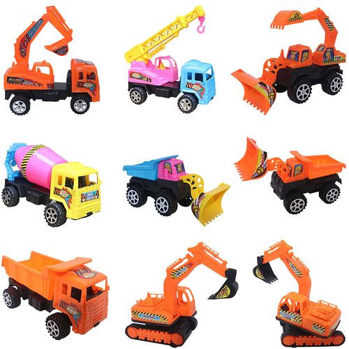 惯性工程车儿童玩具批发货车推土机铲车挖机卡车户外沙滩车小礼品