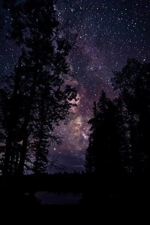 夜晚星空意境个性qq皮肤大图