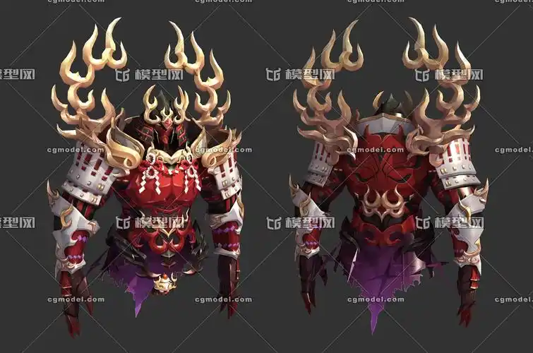 二次元 日式盔甲 武士盔甲 武士刀 动漫 神袛 东洋鬼神 日本式神 铠甲