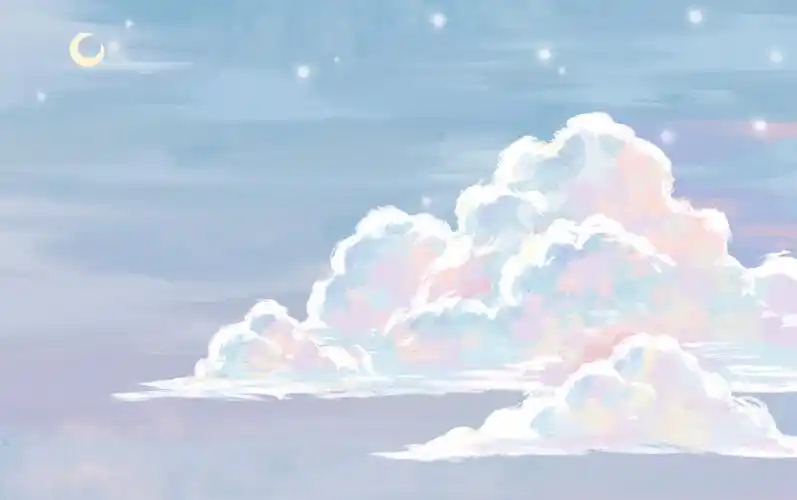 【绘画教程】画个梦幻云彩甜的掉牙了,五分钟学会!