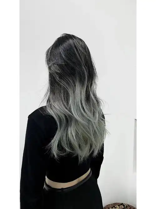 2022夏天灰色渐变,再也不用担心黑色头发长出来难看|紫灰渐变,再也不