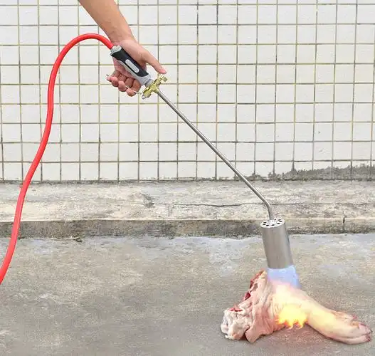 聚之宝五金喷火枪燃气液化气烧猪毛喷枪家用手持烧肉神器接煤气炉火焰