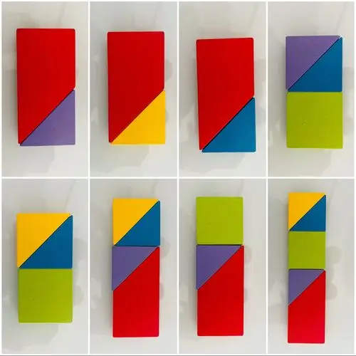 智享童年】哈尔滨市崇俭第二幼儿园/小班彩虹十巧板:趣玩长方形