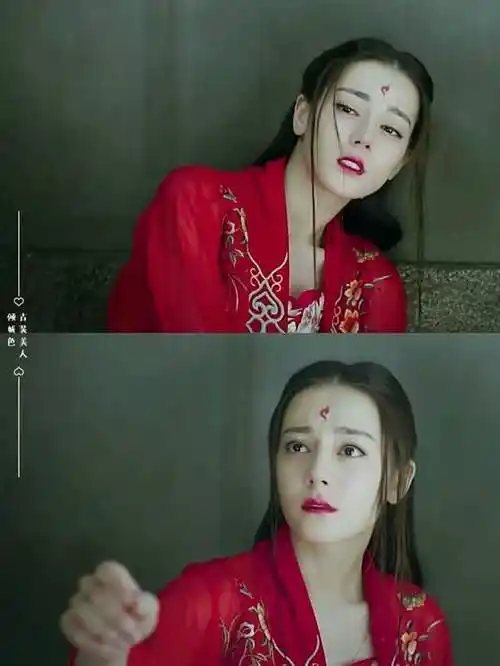 比如热巴在《三生三世十里桃花》里的凤九红衣造型……但其实热巴的