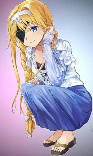 刀剑神域整合骑士村长的女儿爱丽丝·滋贝鲁库手机壁纸图片(9)