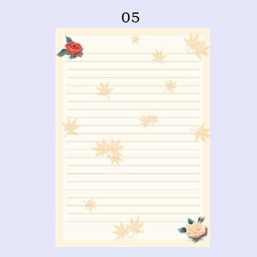 君诚 卡通信签纸 横线书写纸a4彩色信纸花纹 79号(100张)【图片 价格