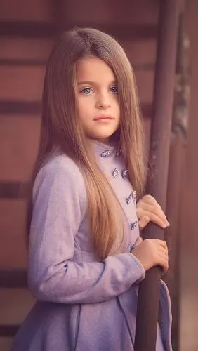 可爱的小女孩,棕色的头发,外套 750x1334 iphone 8/7/6/6s 壁纸,图片