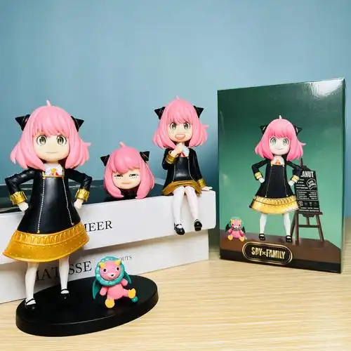 furyu间谍过家家手办阿尼亚福杰双头雕模型摆件q版阿尼亚手办公仔