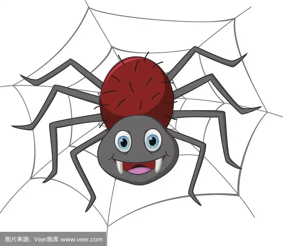 有趣的蜘蛛卡通