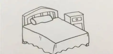 简单又漂亮卧室简笔画怎么画 立体彩色卧室简笔画画法