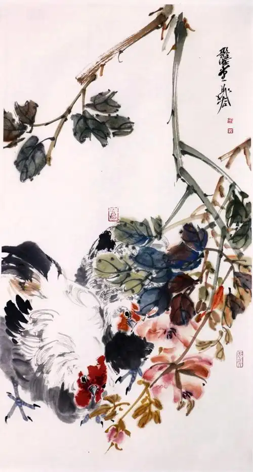 晁谷作品"逆市而上" _中国书画_新浪收藏_新浪网