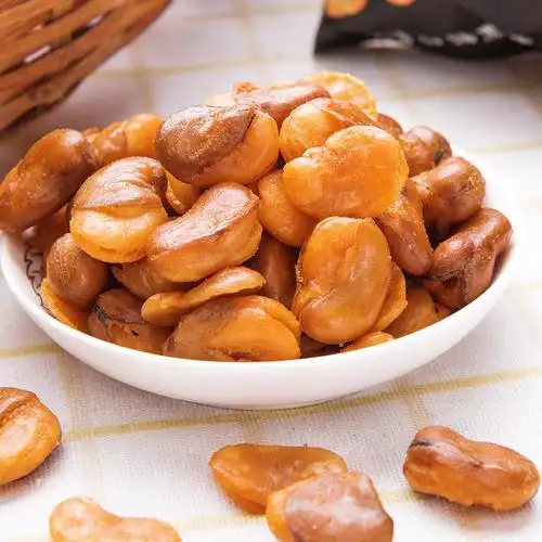 波斯猫蚕豆兰花豆小吃爱挑逗牛肉味麻辣味休闲零食220g/袋炒货