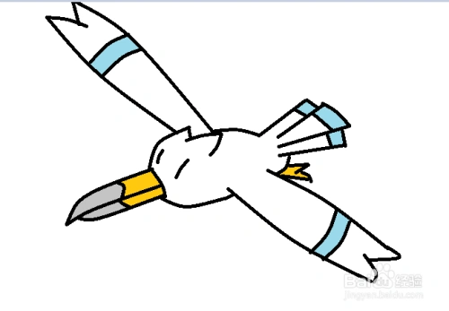 宠物小精灵长翅鸥手绘