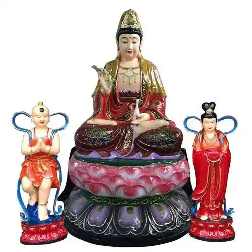 南海观音老母佛像 观音菩萨图片动态 装藏大慈大悲白衣观音老母佛像