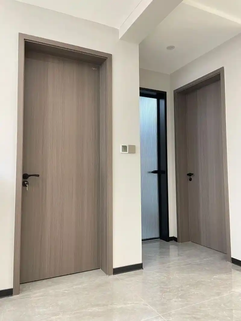 木门丨附详细尺寸08 真是越看越喜欢我家的极简风实木平板门颜色是