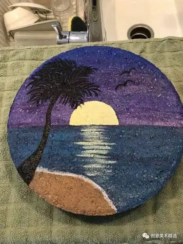 18张创意满满的石头画作品平凡的石头也可以充满艺术美感