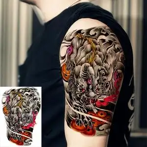 招财貔貅纹身贴